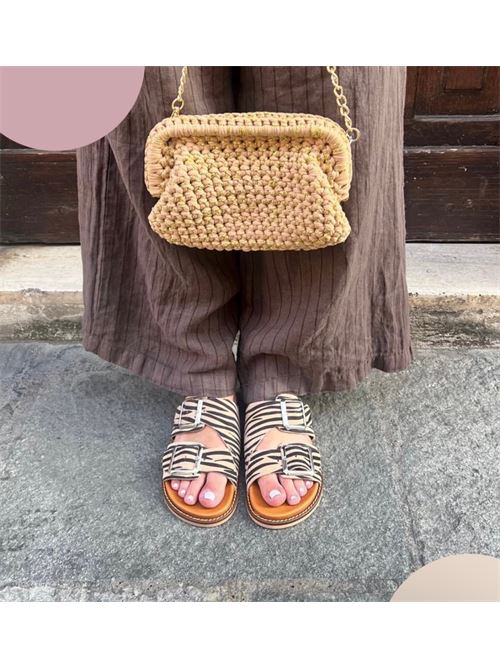 Ciabatta donna zebrata IL LACCIO | 9076CAVALLINOZEBRA